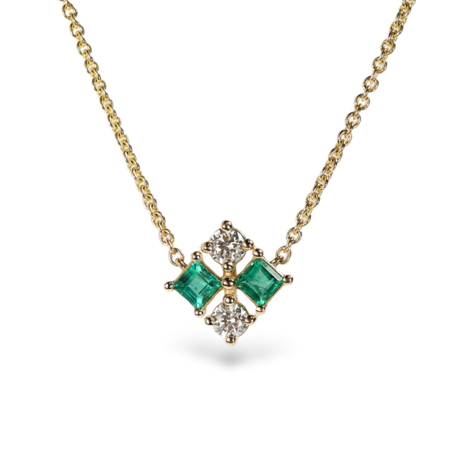 Emerald and Diamond Necklace