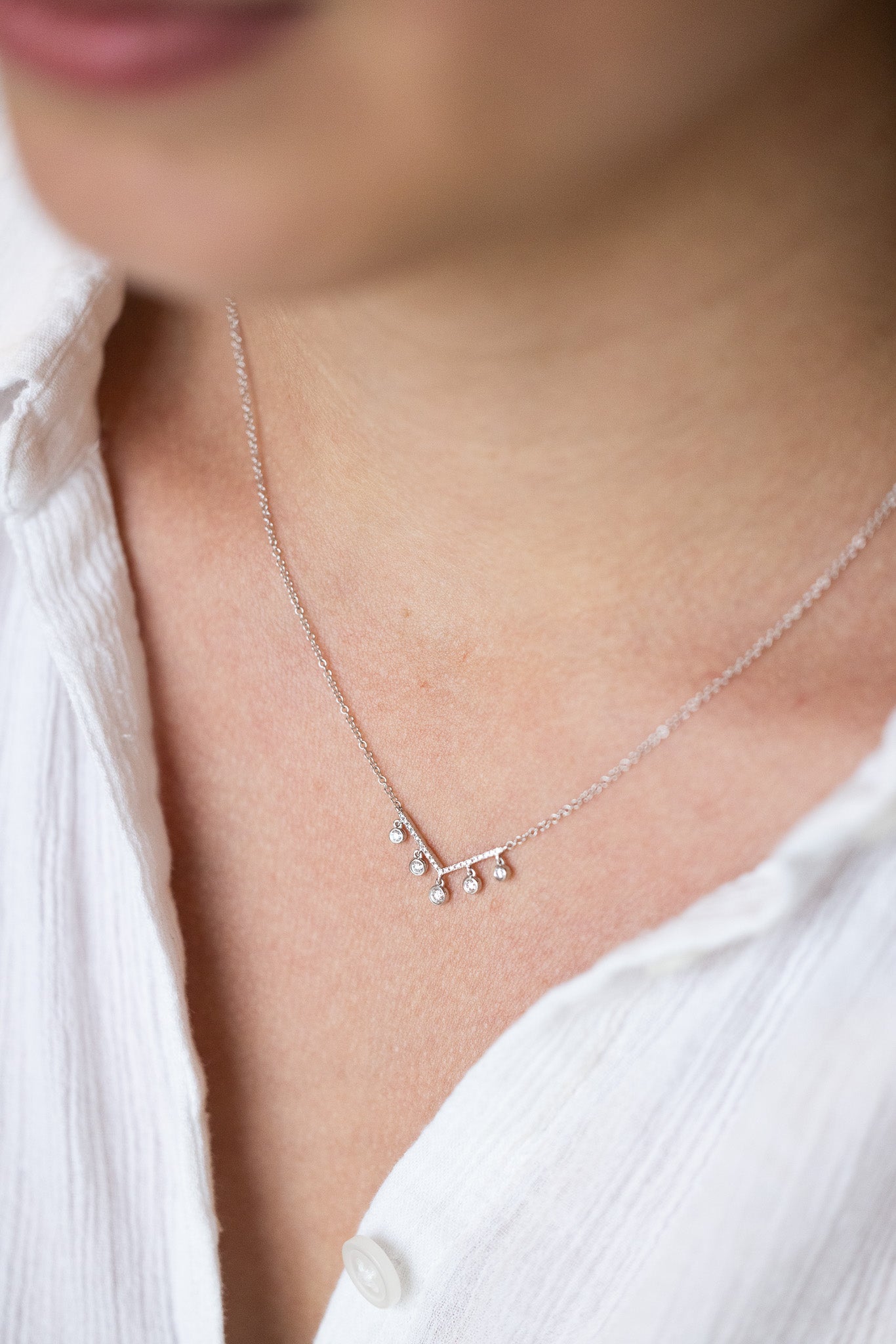 Diamond Dangles Necklace