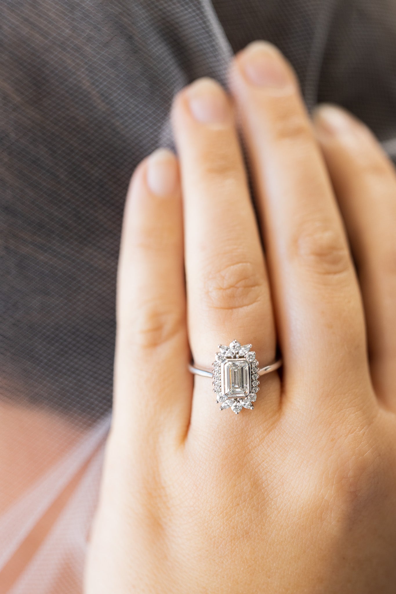 1.01 Carat Emerald Cut Diamond Ring