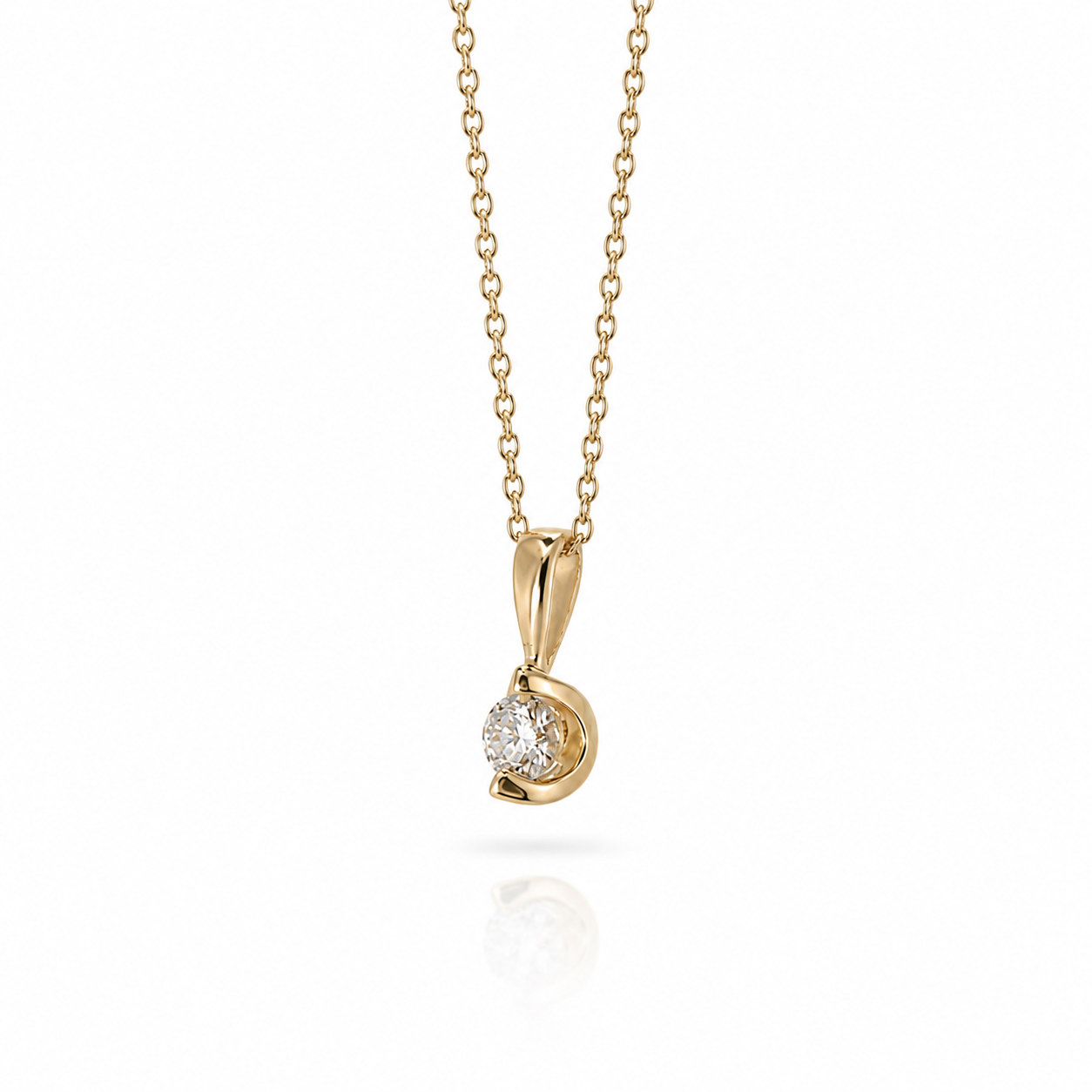 Cradle Diamond Necklace
