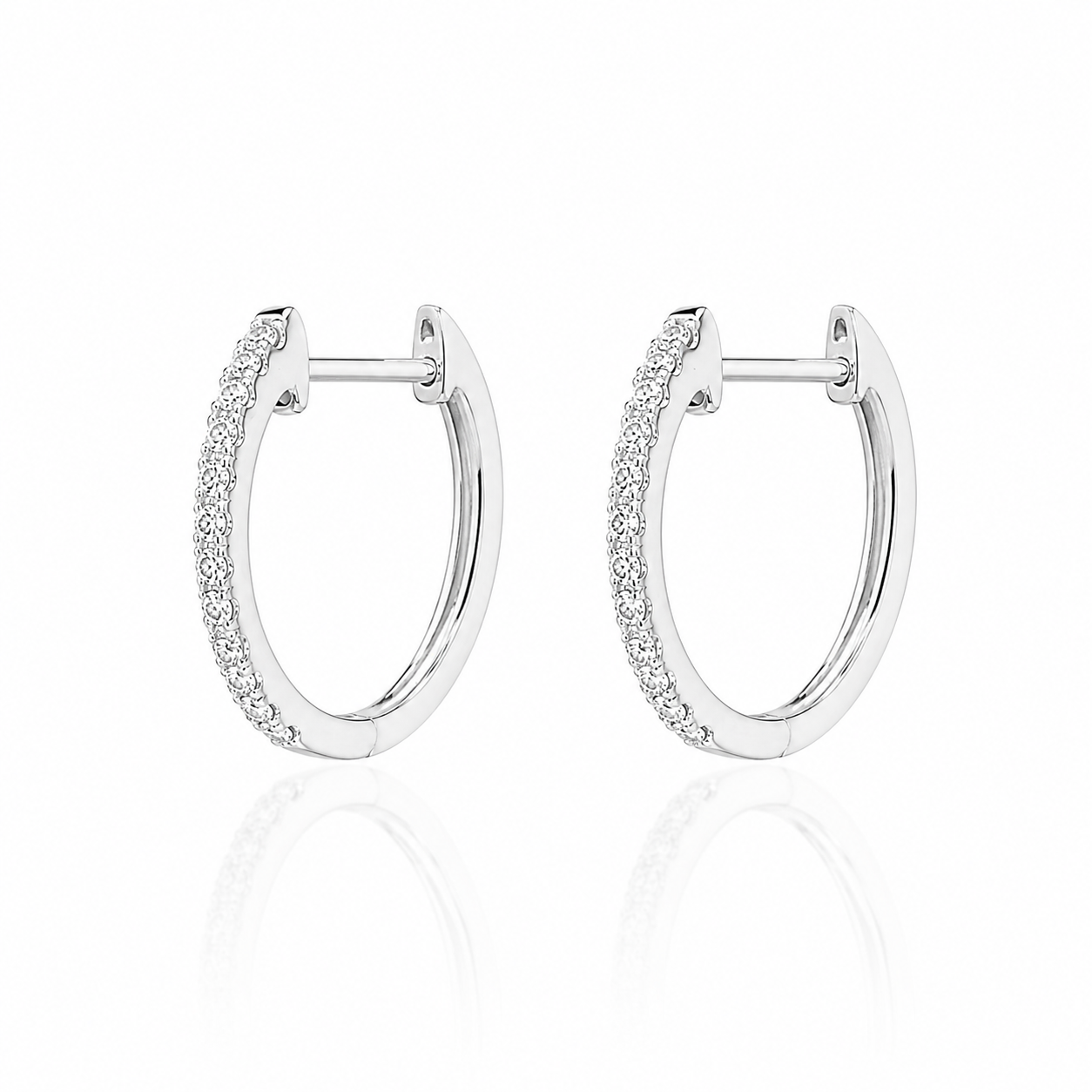 Diamond Hoop Earrings