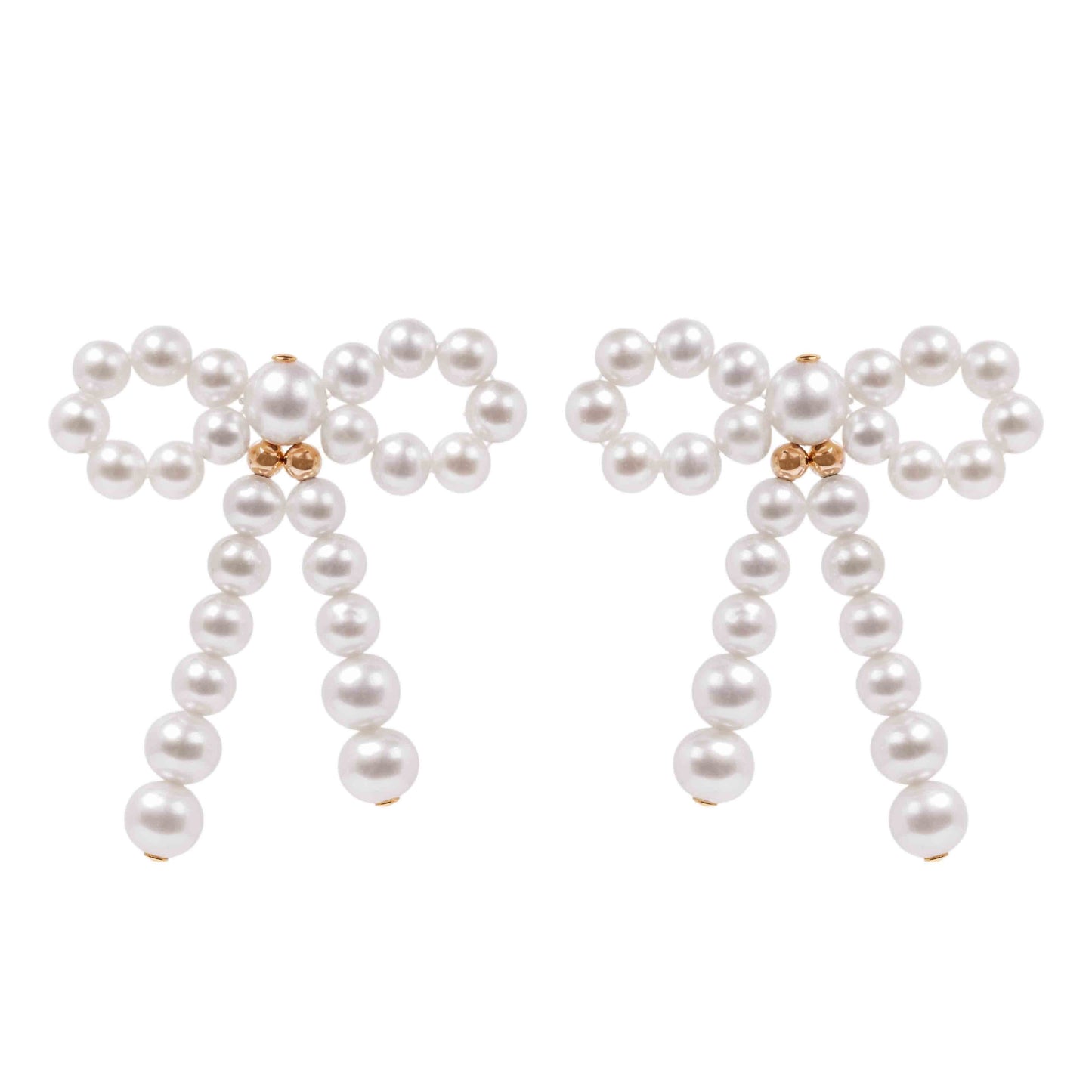 Pearl Bow Earrings