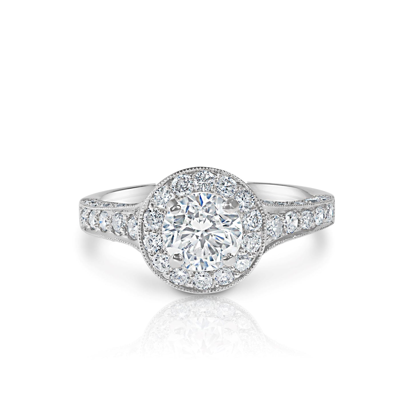 Vintage Inspired Halo Ring