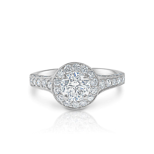 Vintage Inspired Halo Ring