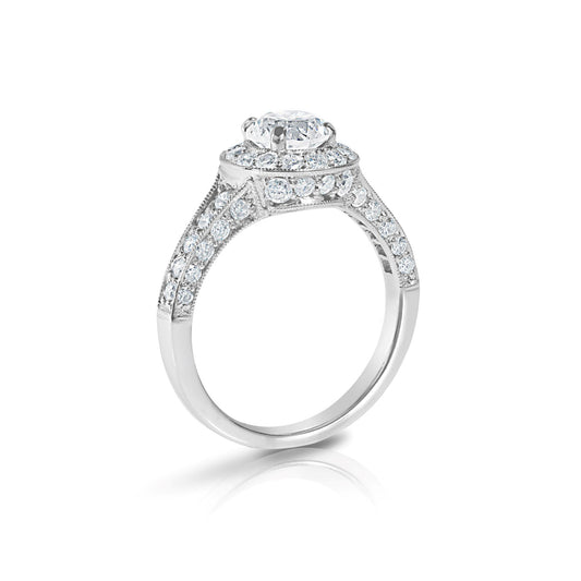 Vintage Inspired Halo Ring