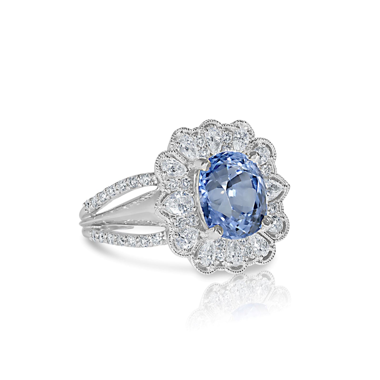 5.08 Ct Blue Sapphire Ring