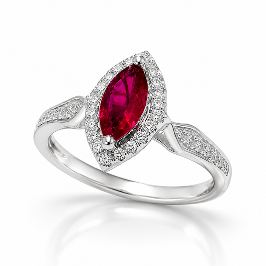 Marquise Ruby Ring