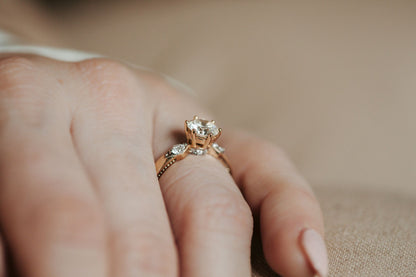 1.15 Carat GIA Certified Diamond Engagement Ring on lady's hand