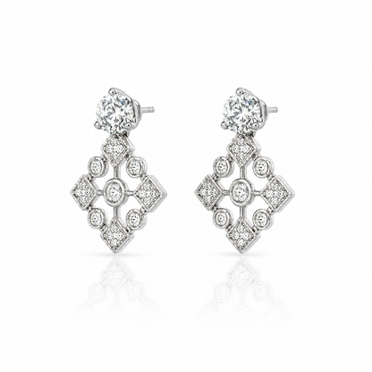 Geometric Diamond Earring Jackets