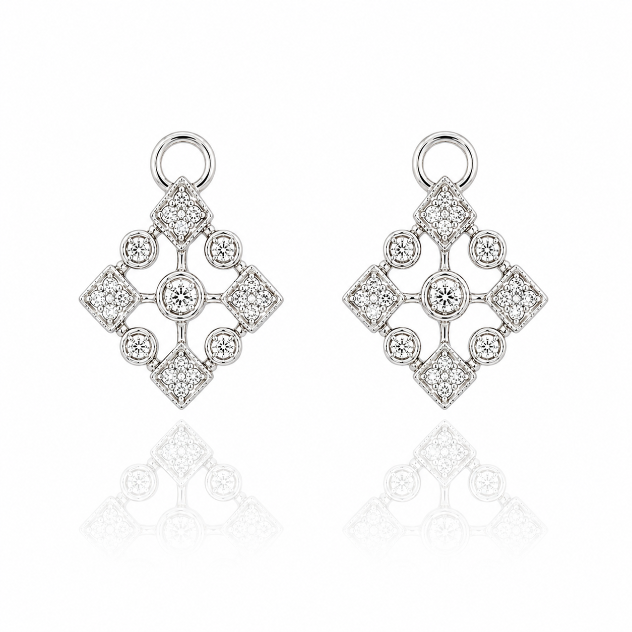 Geometric Diamond Earring Jackets