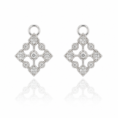 Geometric Diamond Earring Jackets