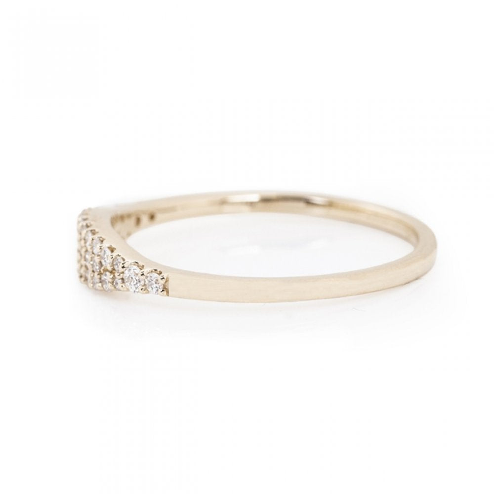 Signet Pave' Diamond Ring