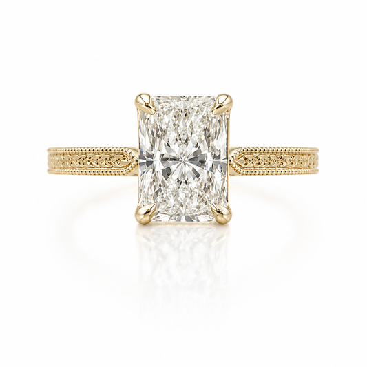 2.04 CT Radiant Lab-Grown Diamond Engagement Ring