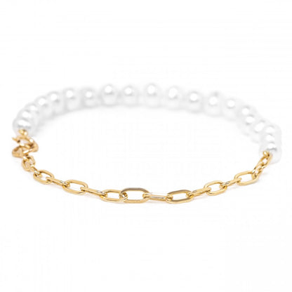 Paperclip Pearl Bracelet