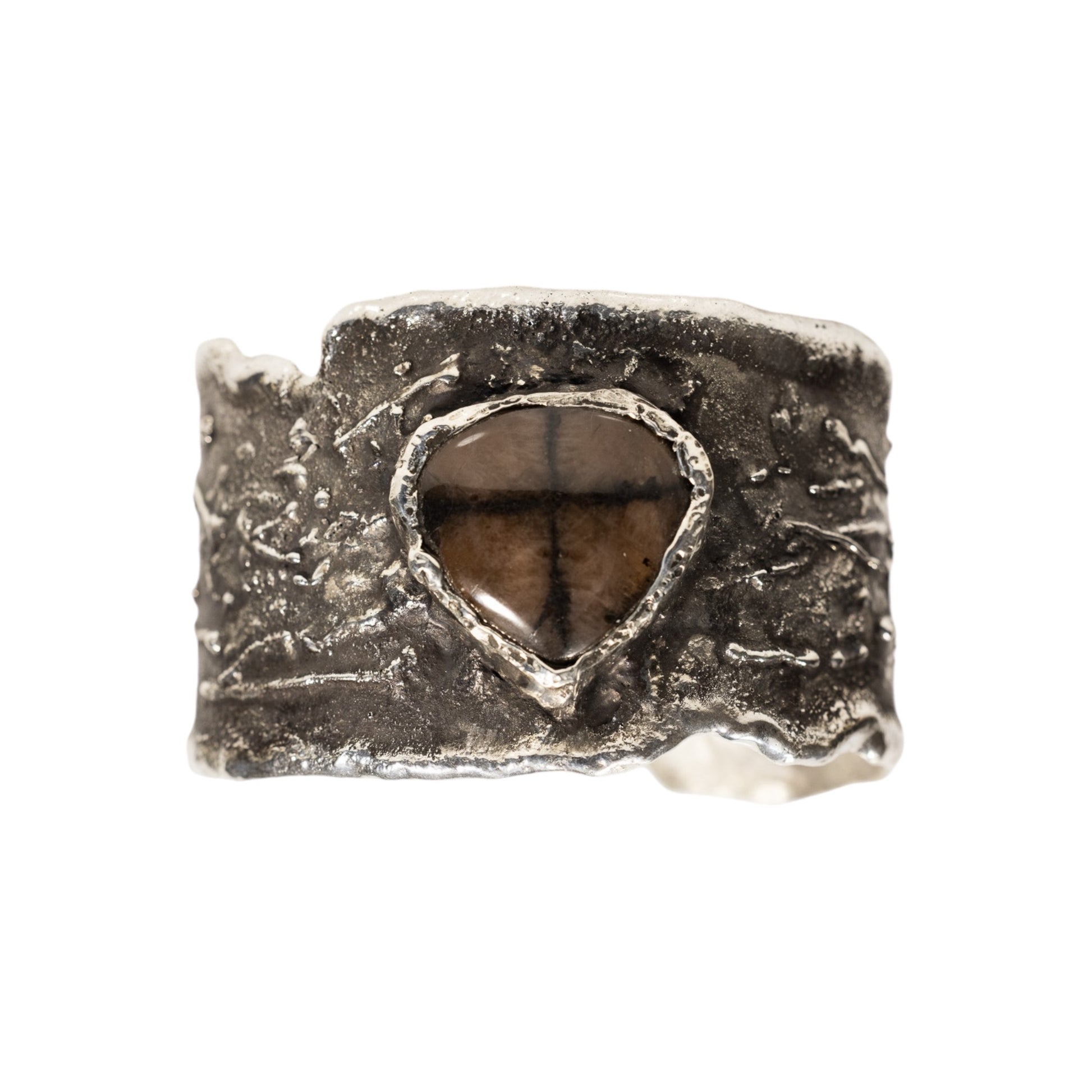 Hand Carved Cuff Front View