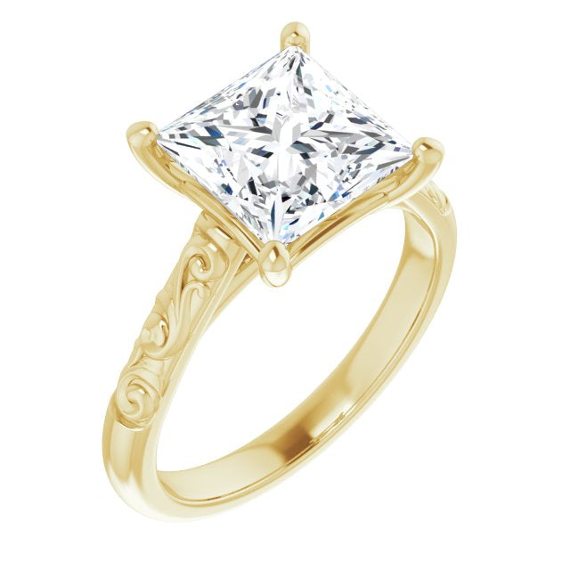 Special Order 3.02 Carat Princess Cut Ring