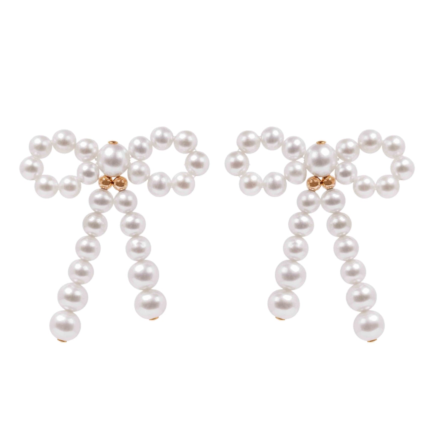 Pearl Bow Earrings