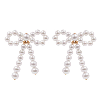 Pearl Bow Earrings