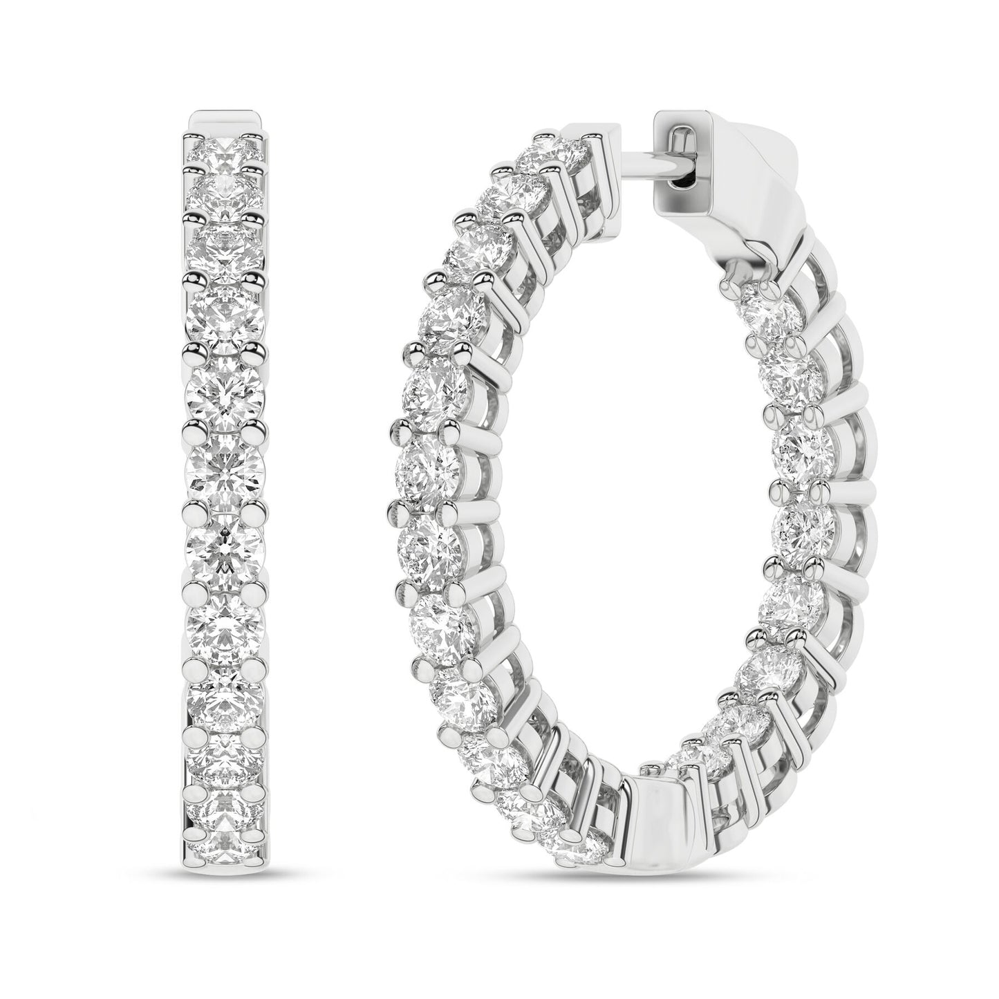 5 Carat Hoops