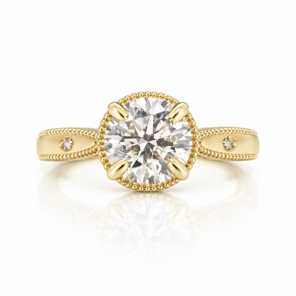 2.08 CT Round Lab-Grown Diamond Engagement Ring